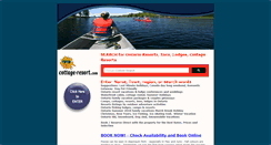 Desktop Screenshot of cottage-resort.com
